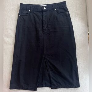 NEW Ba&sh black jean skirt